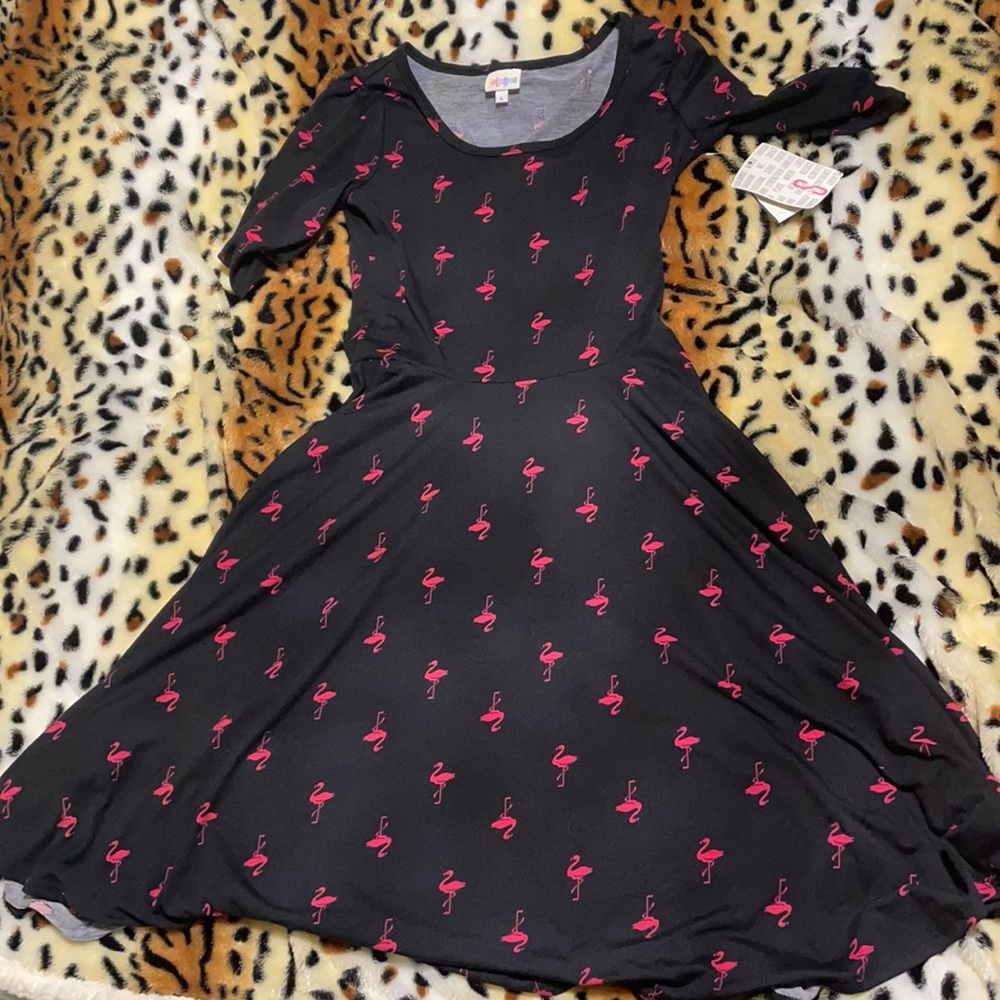 Lularoe flamingo nicole dress